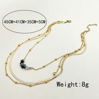 Simple Style Geometric Stainless Steel Titanium Steel Tassel Plating Chain Necklace 1 Piece main image 5