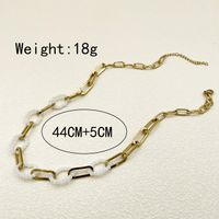 Fashion Geometric Stainless Steel Titanium Steel Plating Necklace 1 Piece main image 5