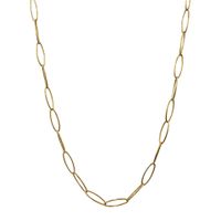 Ins Style Printing Stainless Steel Plating Chain 14k Gold Plated Necklace main image 5