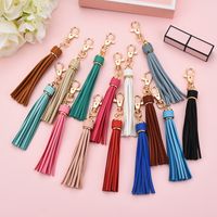 1 Piece Fashion Tassel Pu Leather Women's Keychain main image 2