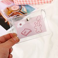 Women's Solid Color Pvc Buckle Card Holders main image 4