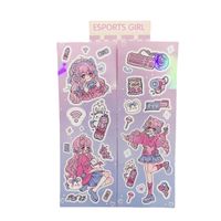 Original Korean Cartoon Goo Card Stickers Wholesale Ins Cartoon Characters Dark Cute Laser Goo Card Small Stickers main image 3