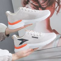 Women's Sports Solid Color Round Toe Flats Sneakers sku image 7