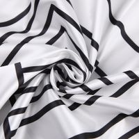 Women's Fashion Stripe Spandex Polyester Printing Pants Sets sku image 12