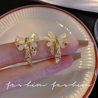 Wholesale Jewelry Fashion Flower Butterfly Copper Opal Zircon Inlay Drop Earrings sku image 16