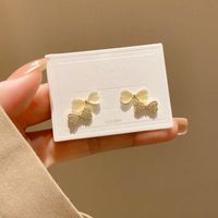 Wholesale Jewelry Fashion Flower Butterfly Copper Opal Zircon Inlay Drop Earrings sku image 18