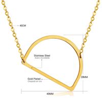 Stainless Steel Fashion Plating Letter Necklace sku image 4