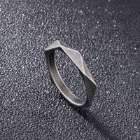 Punk Geometric Stainless Steel Rings 1 Piece main image 5