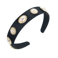 Elegant Geometric Flannel Inlay Artificial Pearls Hair Band 1 Piece main image 6