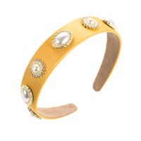 Elegant Geometric Flannel Inlay Artificial Pearls Hair Band 1 Piece main image 3