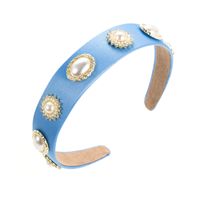 Elegant Geometric Flannel Inlay Artificial Pearls Hair Band 1 Piece main image 5