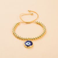 Estilo Clásico Ojo Del Diablo Cobre Chapado En Oro De 14 Quilates. Pulsera Al Mayoreo main image 3