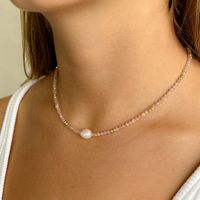 1 Piece Baroque Style Geometric Artificial Crystal Pearl Women's Necklace main image 3