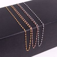 Fashion Solid Color Stainless Steel Chain Titanium Steel Necklace 1 Piece main image 5