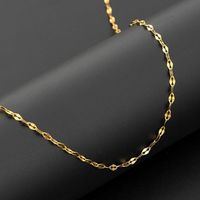 Fashion Solid Color Stainless Steel Chain Titanium Steel Necklace 1 Piece main image 3
