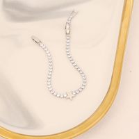 Fashion Heart Shape Copper Plating Inlay Zircon Bracelets 1 Piece sku image 6