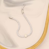Fashion Heart Shape Copper Plating Inlay Zircon Bracelets 1 Piece sku image 10