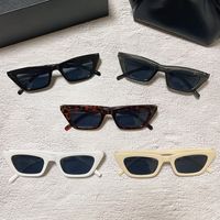 Décontractée Bloc De Couleur Léopard Ca Oeil De Chat Plein Cadre Hommes De Lunettes De Soleil main image 6