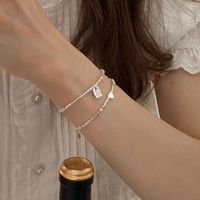 Style Simple Forme De Cœur Plaqué Or Perlé Bracelets 1 Pièce main image 5