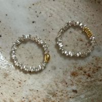 Mode Geometrisch Metall Perlen Perle Überzug Frau Offener Ring 1 Stück main image 4