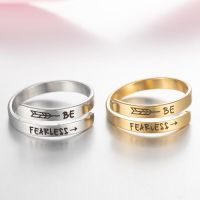 Fashion Letter Stainless Steel Rings 1 Piece main image 5