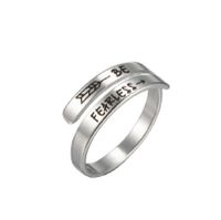 Fashion Letter Stainless Steel Rings 1 Piece main image 3
