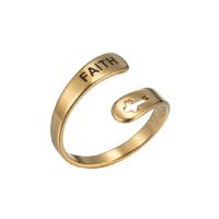 Fashion Letter Stainless Steel Rings 1 Piece sku image 9