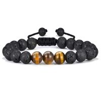 Fashion Gradient Color Natural Stone Agate Beaded Bracelets sku image 6