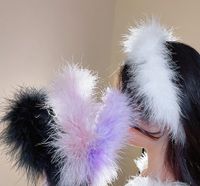Fashion Solid Color Feather Hair Band 1 Piece main image 4