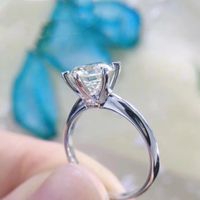 Simple Style Round Copper Inlay Zircon Open Ring 1 Piece sku image 10