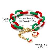Sweet Santa Claus Arylic Soft Clay Wholesale Bracelets sku image 13