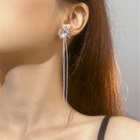 1 Pair Exaggerated Geometric Rhinestone Drop Earrings sku image 1