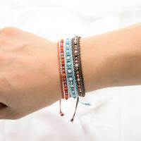 1 Piece Vacation Color Block Artificial Crystal Alloy Rope Unisex Bracelets main image 3