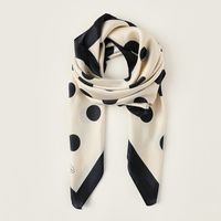 Women's Sweet Lattice Satin Silk Scarves sku image 2