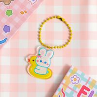 1 Piece Cute Rabbit Bear Arylic Women's Bag Pendant Keychain sku image 8