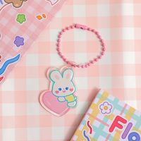 1 Piece Cute Rabbit Bear Arylic Women's Bag Pendant Keychain sku image 6