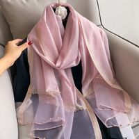 Women's Retro Solid Color Mulberry Silk Silk Scarves sku image 4