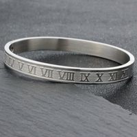 Punk Numéro Acier Au Titane Placage Unisexe Bracelet sku image 2