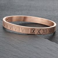 Punk Numéro Acier Au Titane Placage Unisexe Bracelet sku image 5