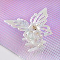 Sweet Butterfly Plastic Stoving Varnish Hair Claws 1 Piece sku image 7