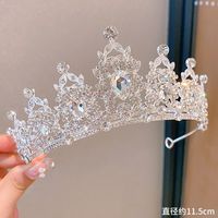 Cute Crown Artificial Crystal Inlay Artificial Gemstones Crown 1 Piece sku image 10