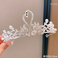 Cute Crown Artificial Crystal Inlay Artificial Gemstones Crown 1 Piece sku image 14