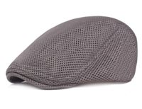 Men's Business Solid Color Flat Eaves Beret Hat sku image 3