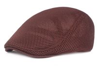 Men's Business Solid Color Flat Eaves Beret Hat sku image 5