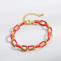 Retro Devil's Eye Rope Copper 18k Gold Plated Pearl Bracelets In Bulk main image 2