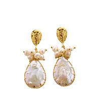 Simple Style Water Droplets Pearl Inlay Pearl Drop Earrings 1 Pair main image 5