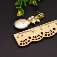 Simple Style Water Droplets Pearl Inlay Pearl Drop Earrings 1 Pair main image 4