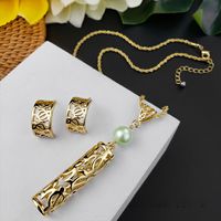 1 Set Ethnic Style Tortoise Alloy Pearl Plating Hollow Out Women's Jewelry Set main image 4