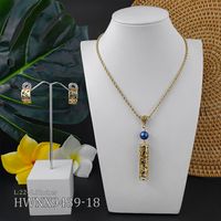 1 Set Ethnic Style Tortoise Alloy Pearl Plating Hollow Out Women's Jewelry Set sku image 15