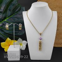 1 Set Ethnic Style Tortoise Alloy Pearl Plating Hollow Out Women's Jewelry Set sku image 18